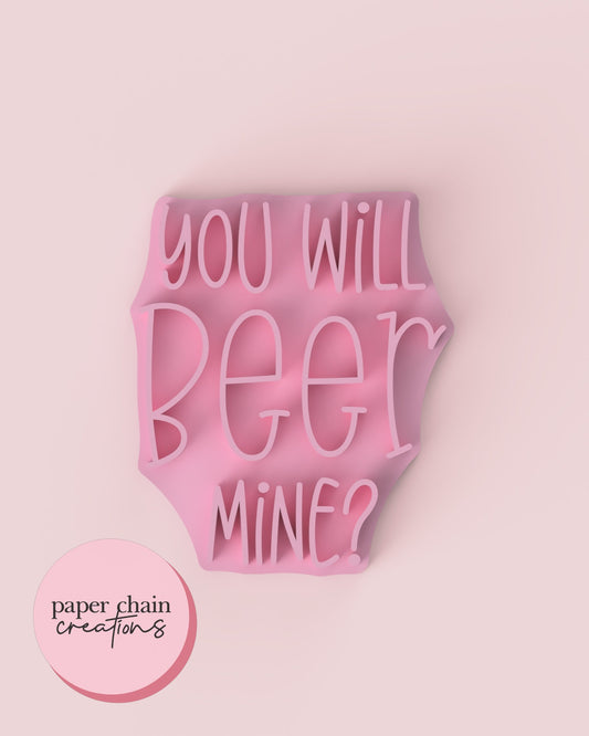 You will Beer mine? Fondant Embosser