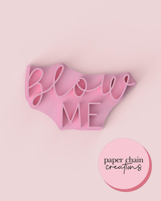 Blow Me Fondant Embosser