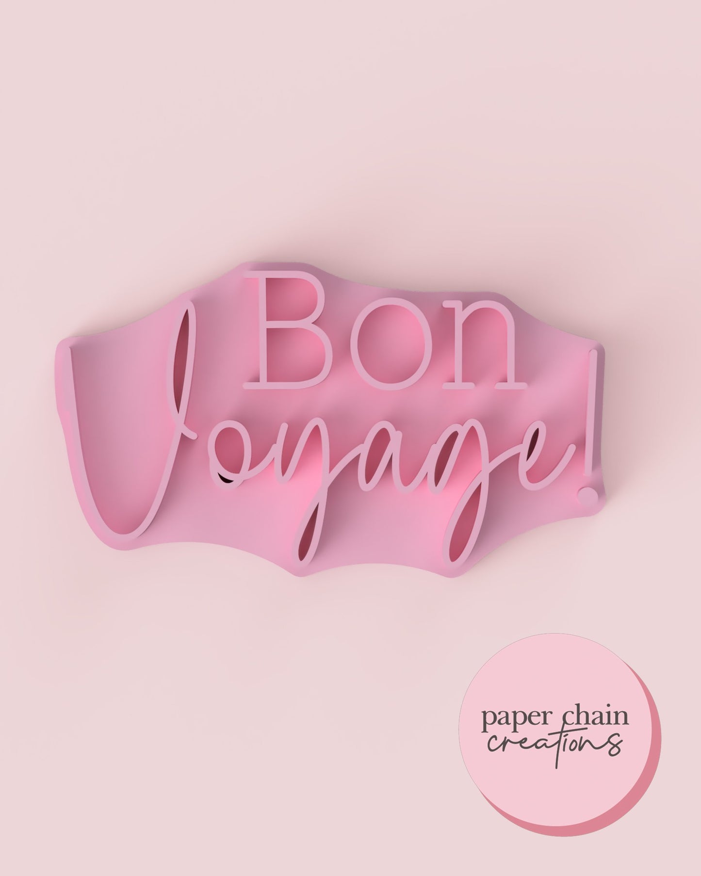 Bon Voyage Fondant Embosser