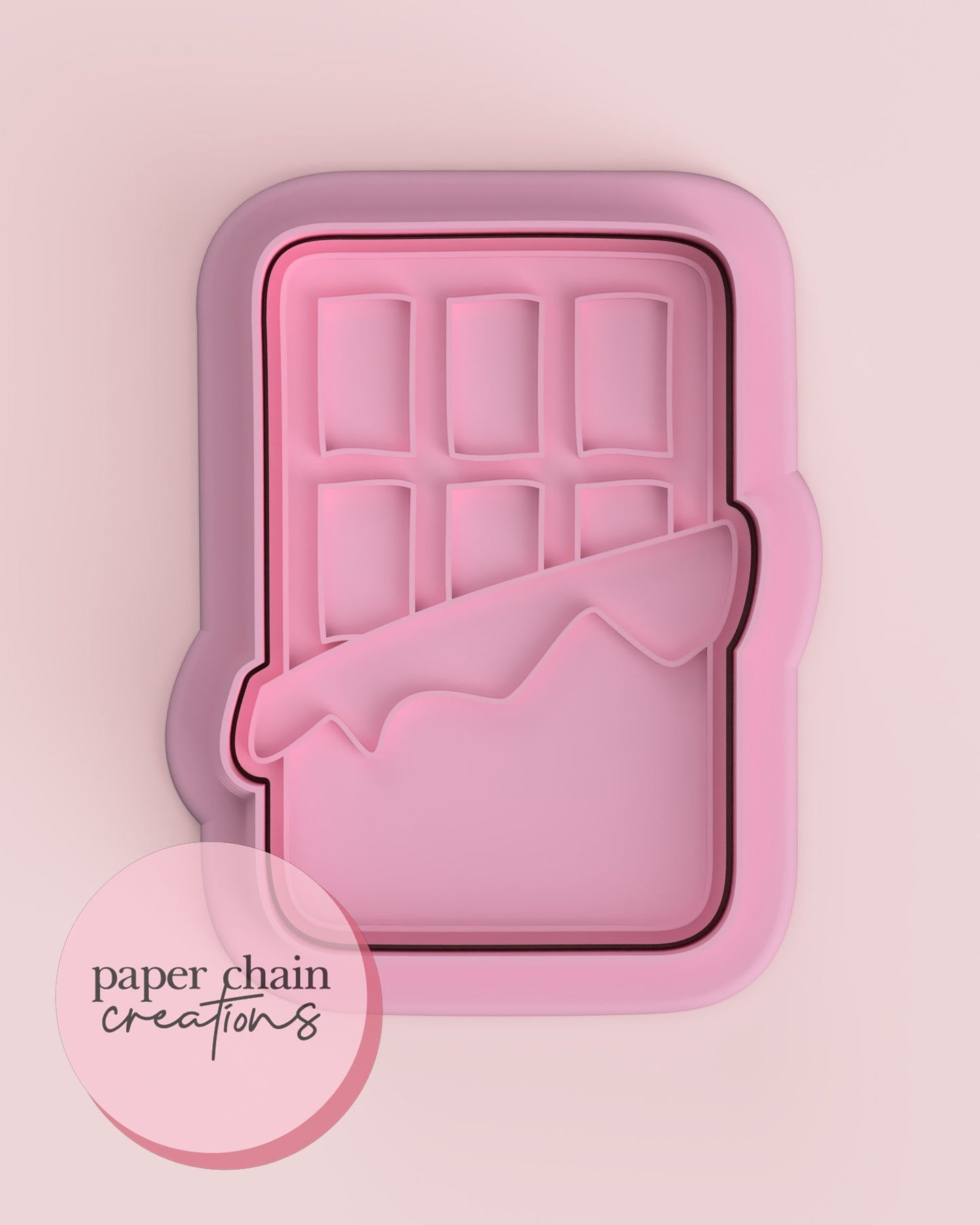 Chocolate Bar Cookie Cutter and Fondant Embosser