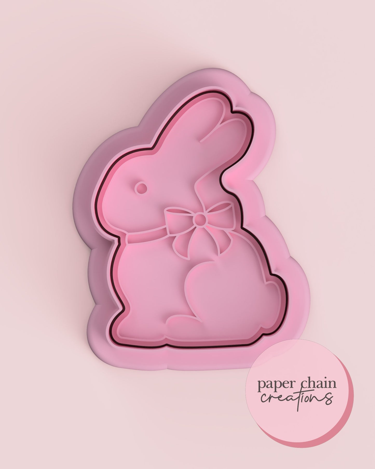 Chocolate Bunny Cookie Cutter and Fondant Embosser