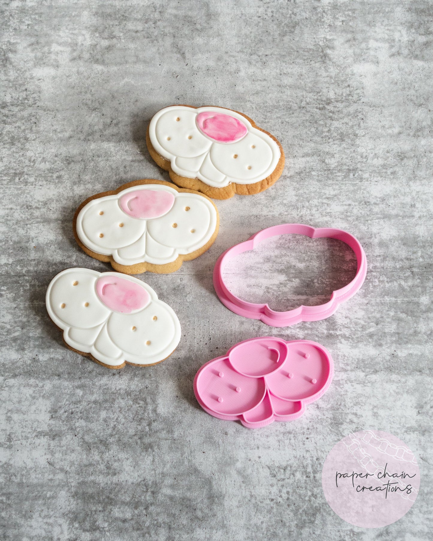 Bunny Nose Cookie Cutter and Fondant Embosser