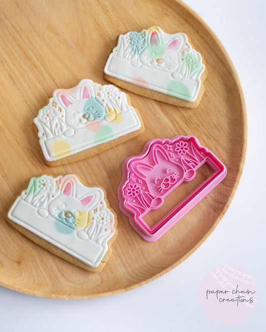 Easter Plaque Cookie Cutter and Fondant Embosser