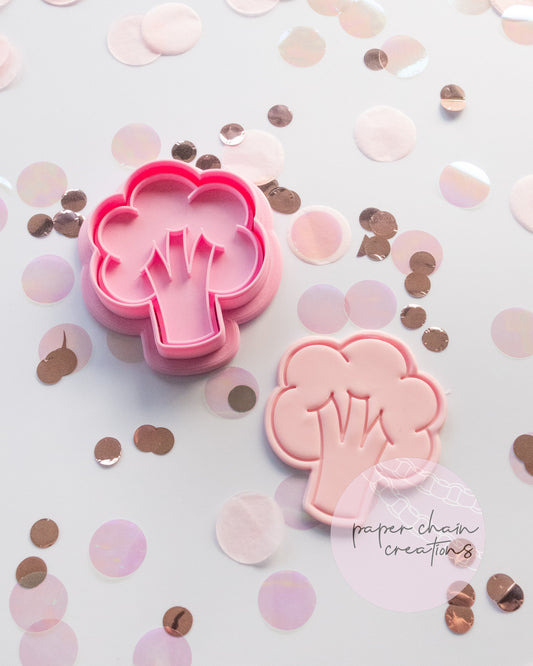 Broccoli Cookie Cutter and Fondant Embosser