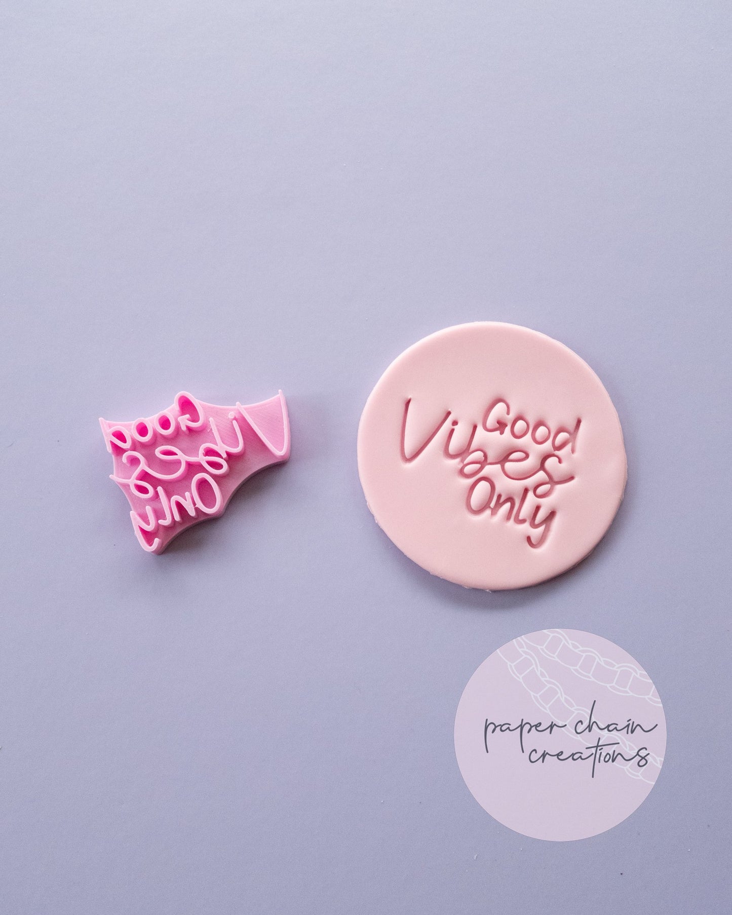 Good Vibes Only Fondant Embosser