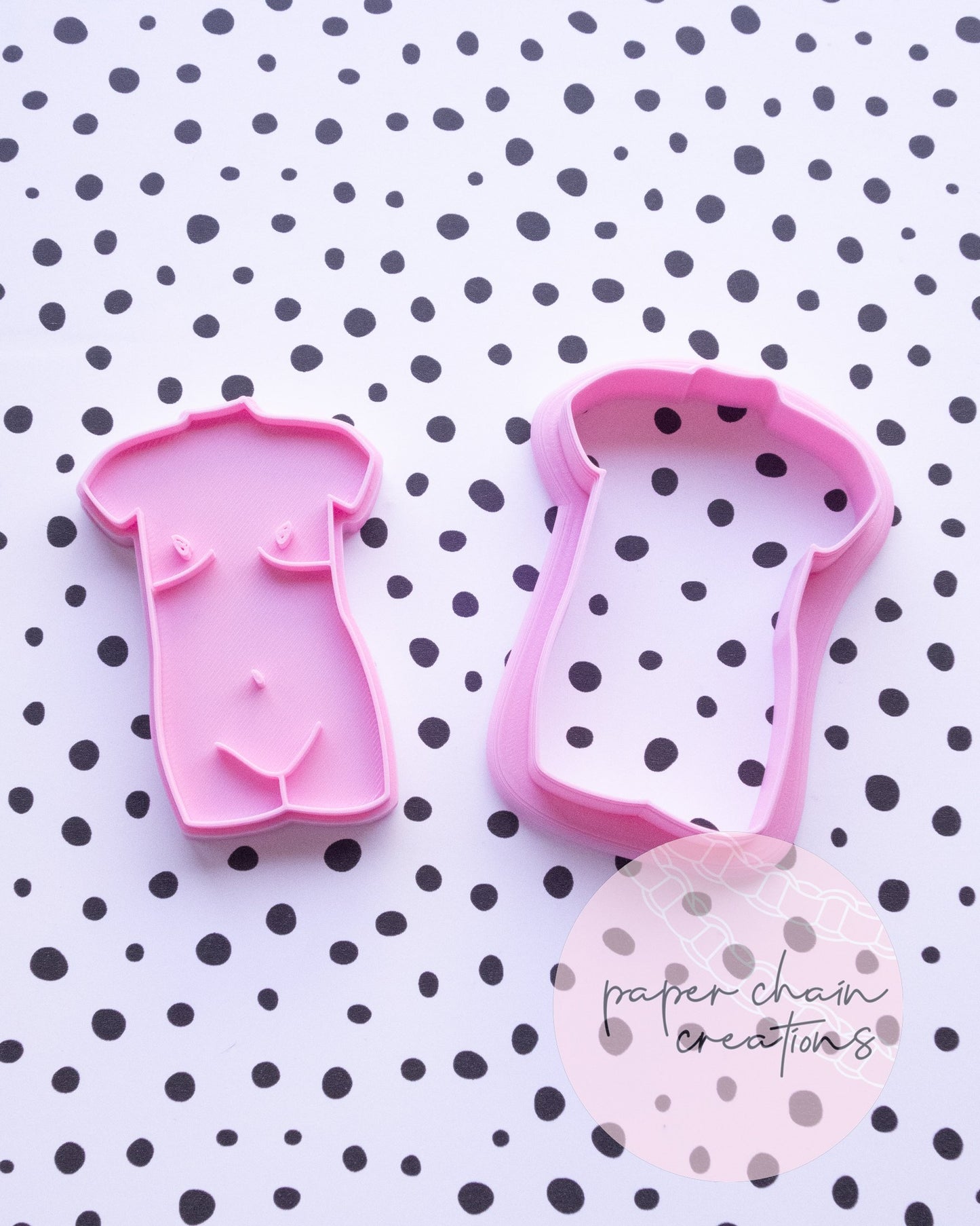 FTM Trans Body Cookie Cutter and Fondant Embosse