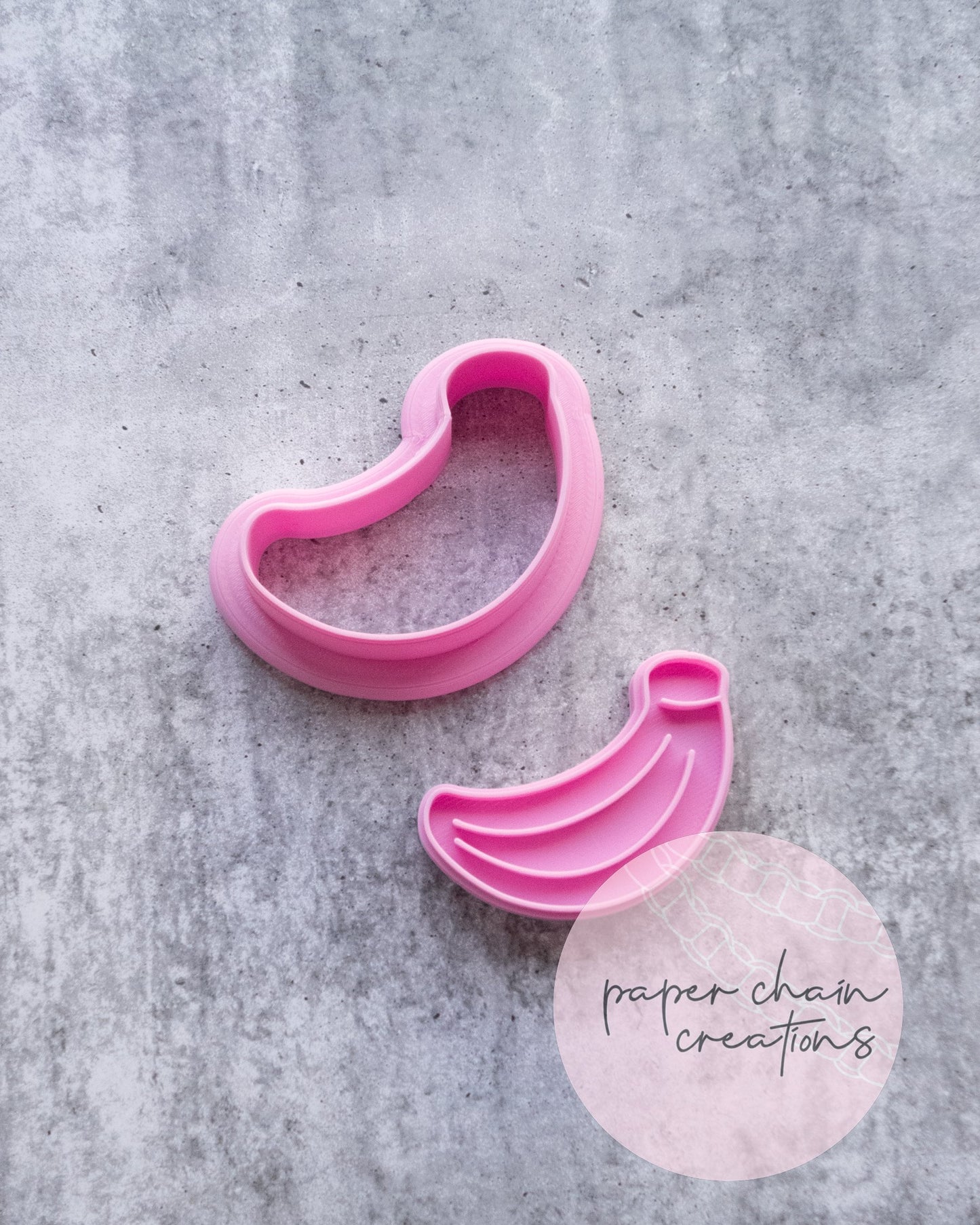 Mini Banana Lolly Cookie Cutter and Fondant Embosser