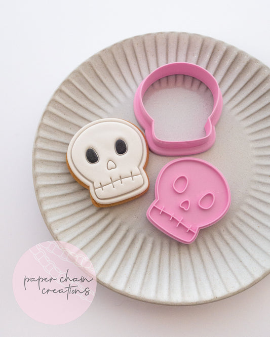 Skull Cookie Cutter and Fondant Embosser