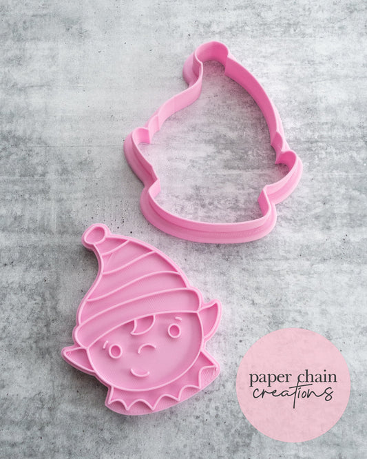 Christmas Elf Cookie Cutter and Fondant Embosser