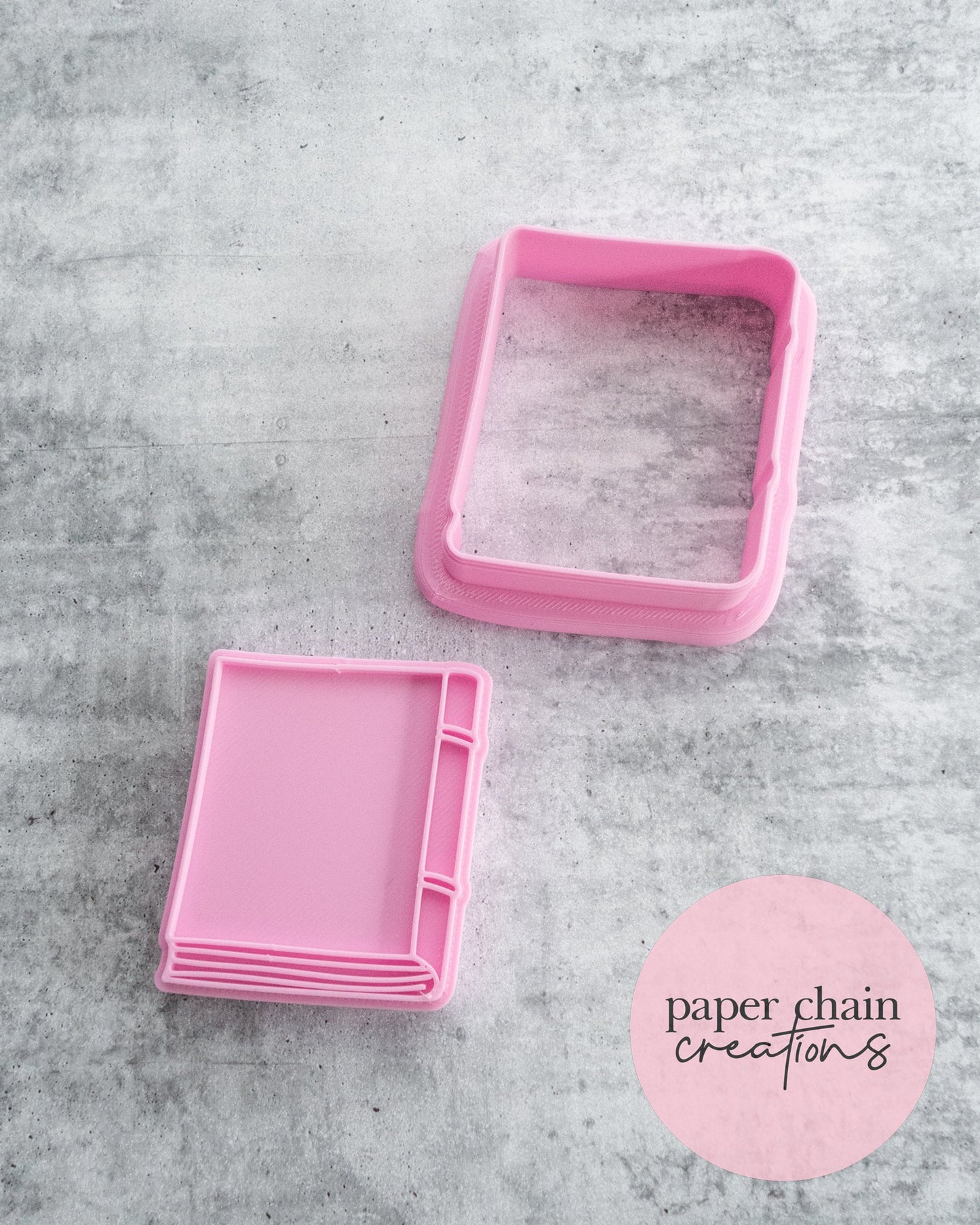 Book Cookie Cutter and Fondant Embosser