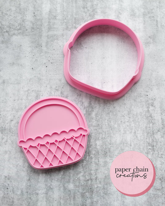 Basket Cookie Cutter and Fondant Embosser