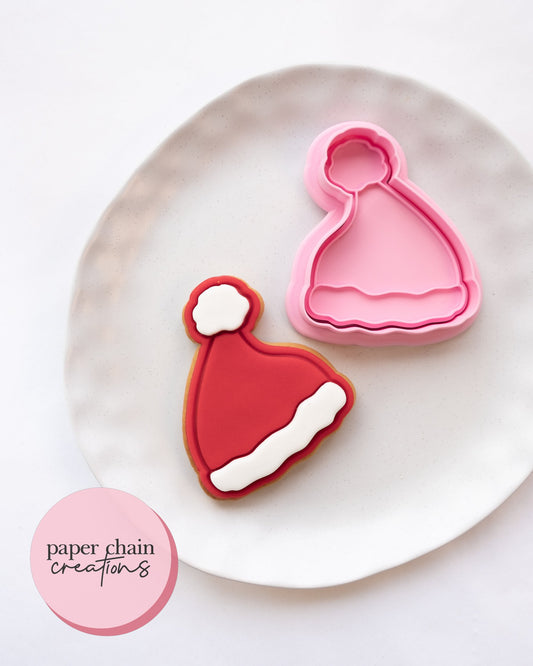 Santa Hat Cookie Cutter and Embosser