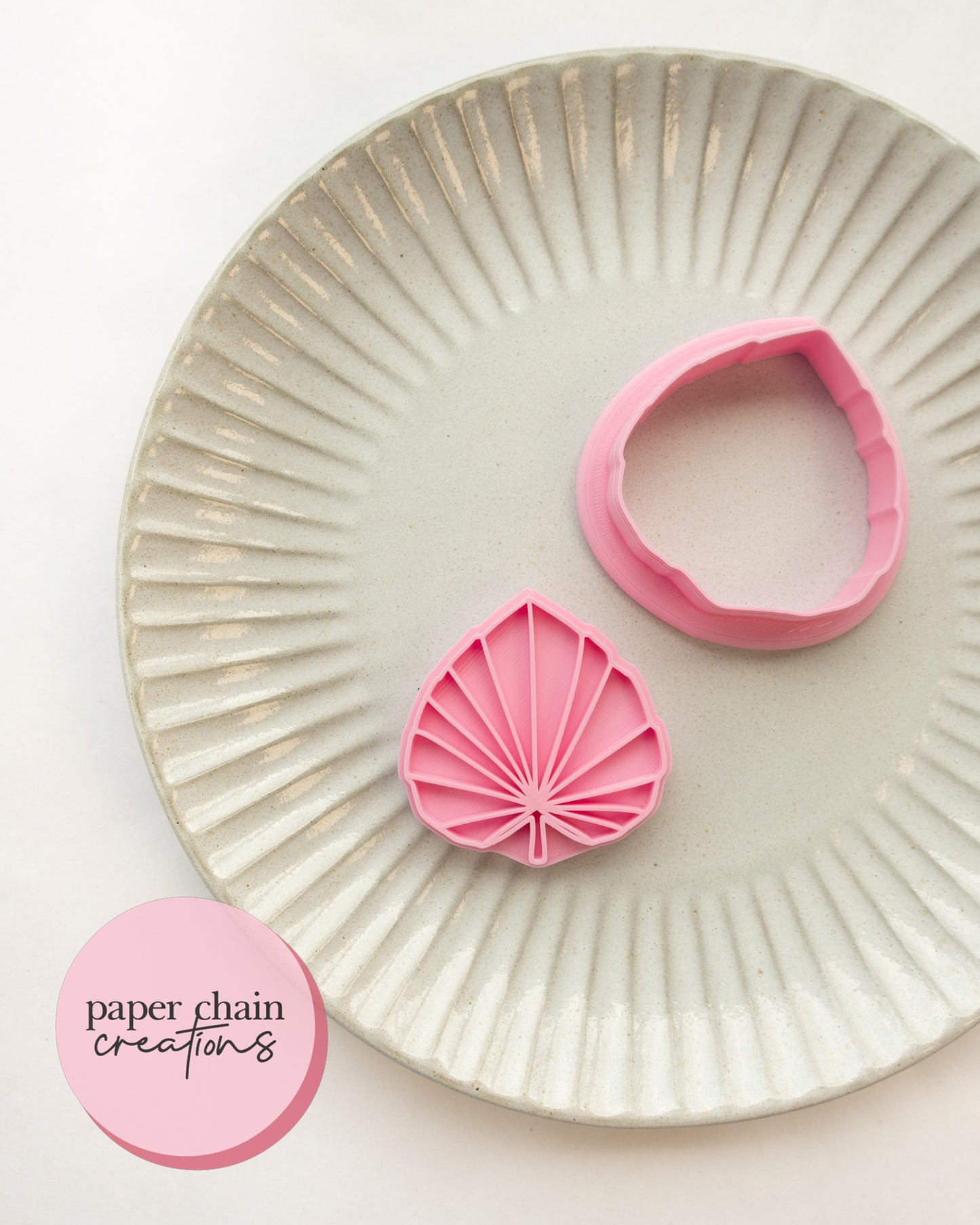 Dried Palm Leaf Cookie Cutter and Fondant Embosser