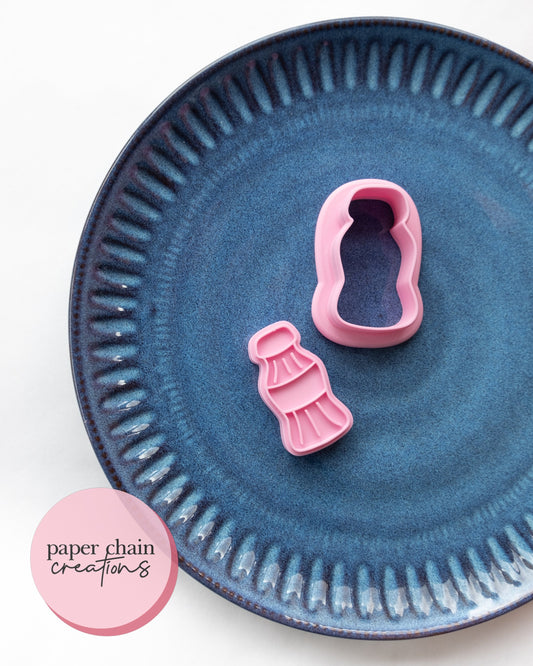 Mini Cola Bottle Lolly Cookie Cutter and Fondant Embosser