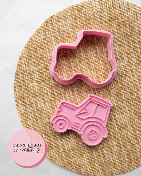 Tractor Cookie Cutter and Fondant Embosser