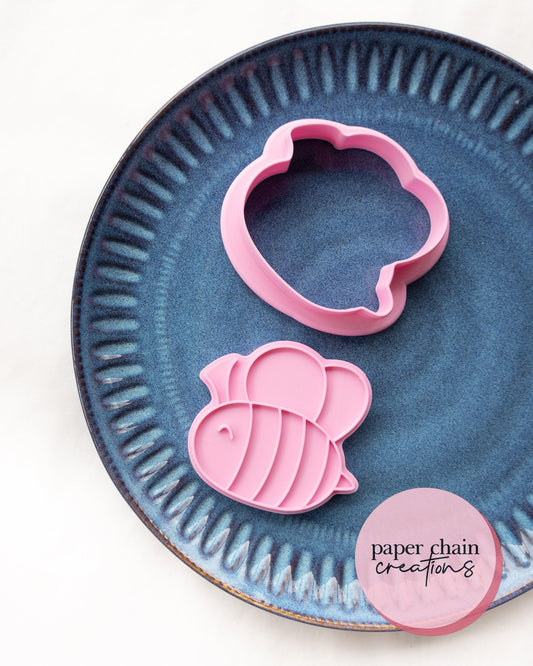 Bee Cookie Cutter and Fondant Embosser