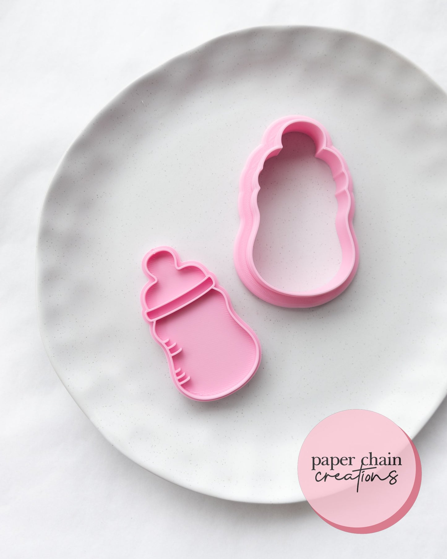 Baby Bottle Cookie Cutter and Fondant Embosser