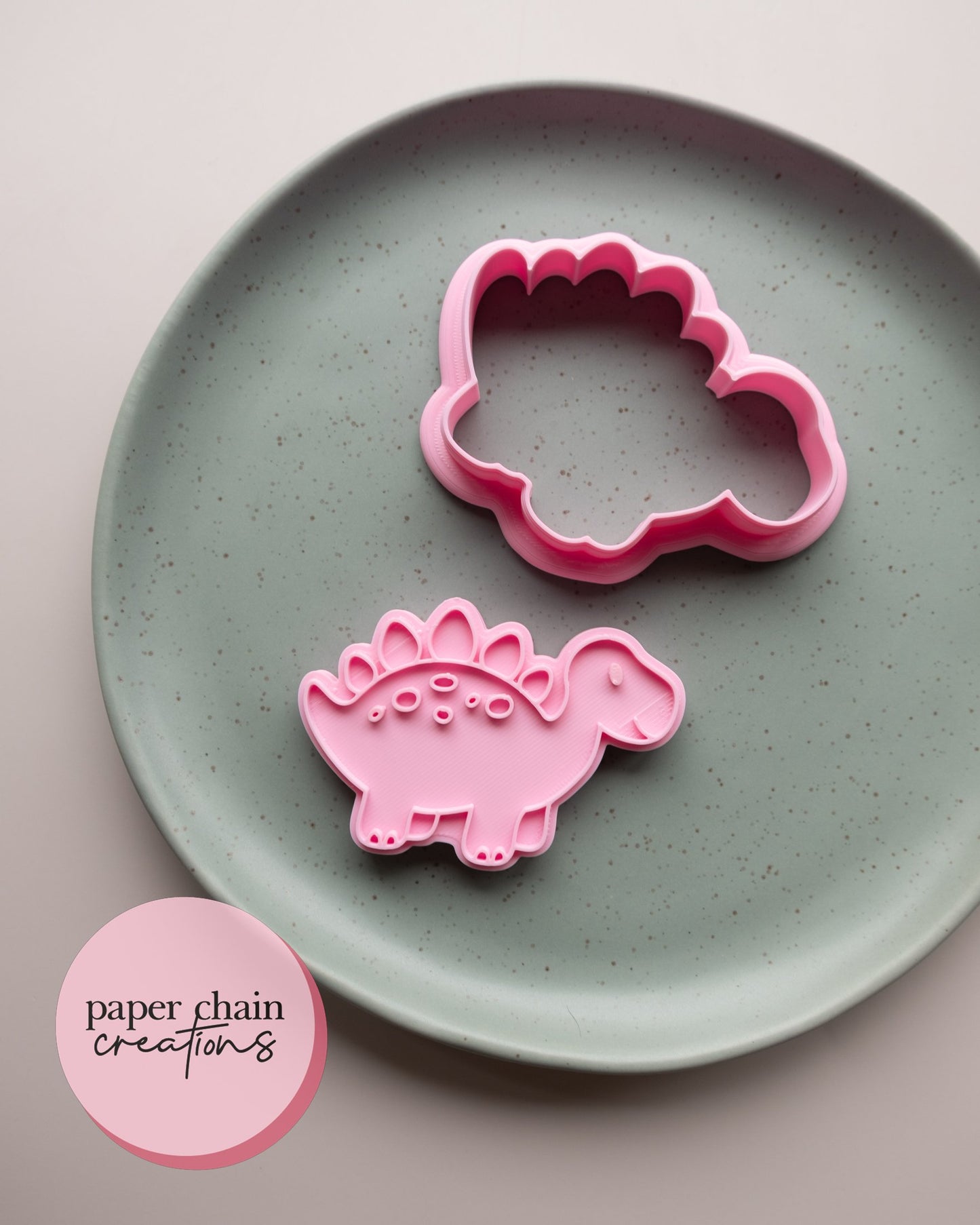 Stegosaurus Dinosaur Cookie Cutter and Embosser