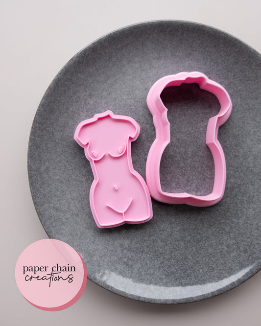 Petite Lady Cookie Cutter and Fondant Embosser