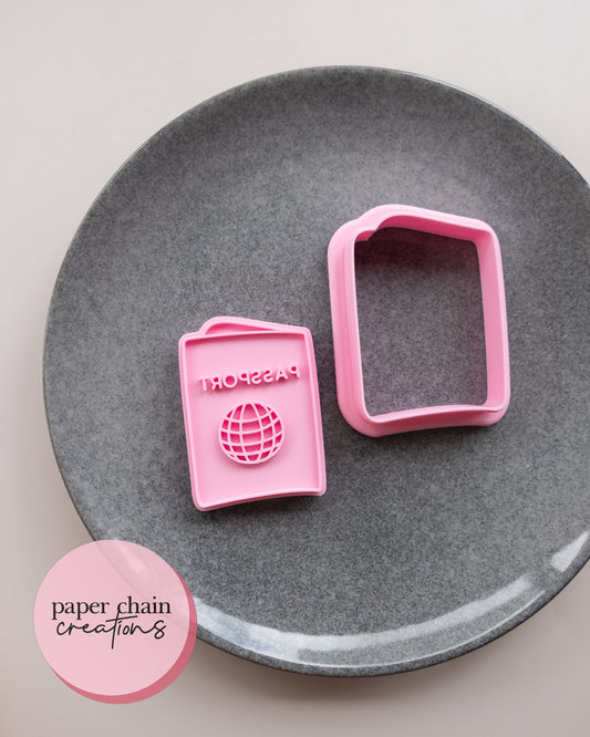 Passport Cookie Cutter and Fondant Embosser