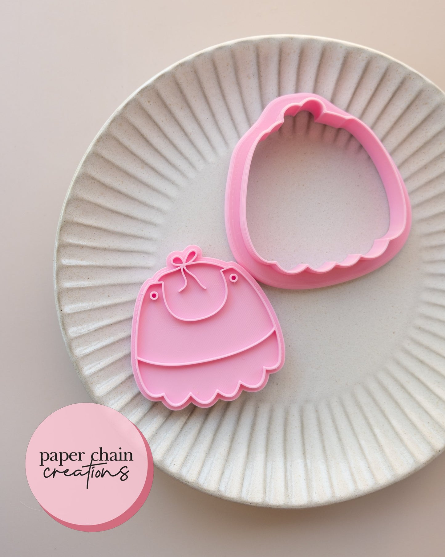 Baby Bib Cookie Cutter and Embosser