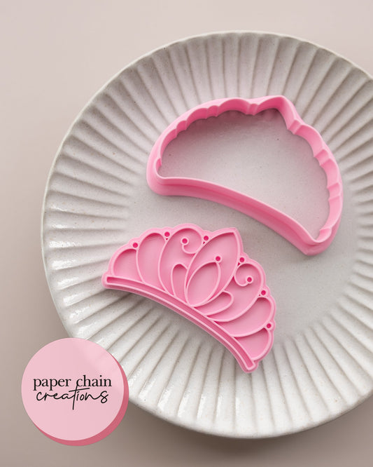 Tiara Cookie Cutter and Fondant Embosser