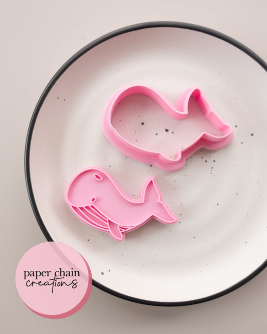 Whale Cookie Cutter and Fondant Embosser