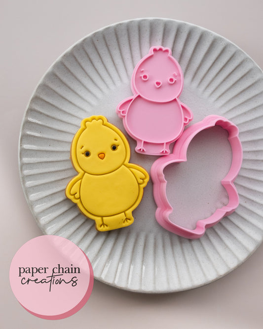 Chick Cookie Cutter and Fondant Embosser