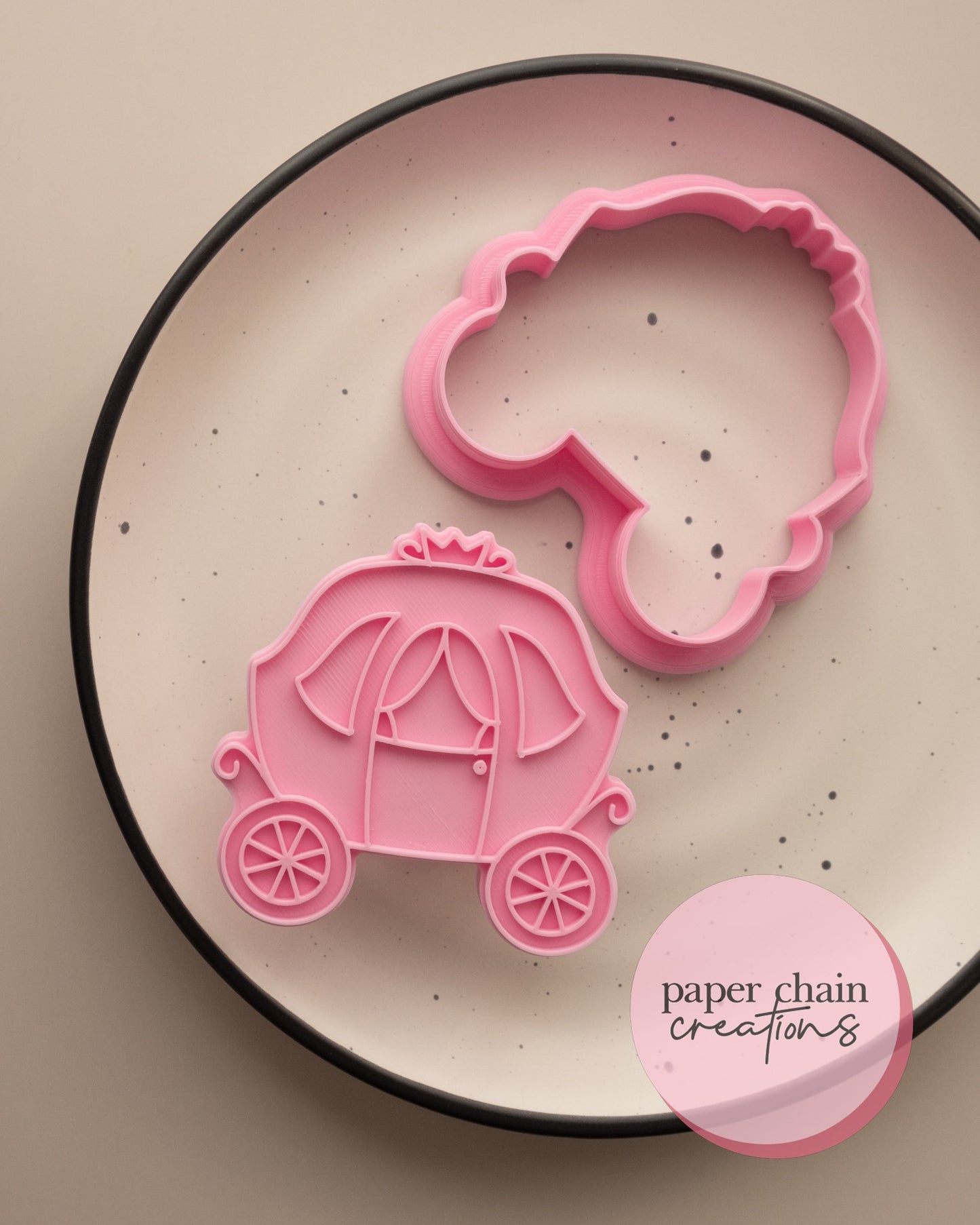 Royal Princess Carriage Cookie Cutter and Fondant Embosser