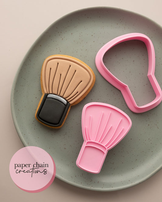 Make Up Brush Cookie Cutter and Fondant Embosser