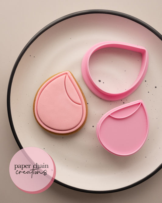 Beauty Blender Cookie Cutter and Fondant Embosser