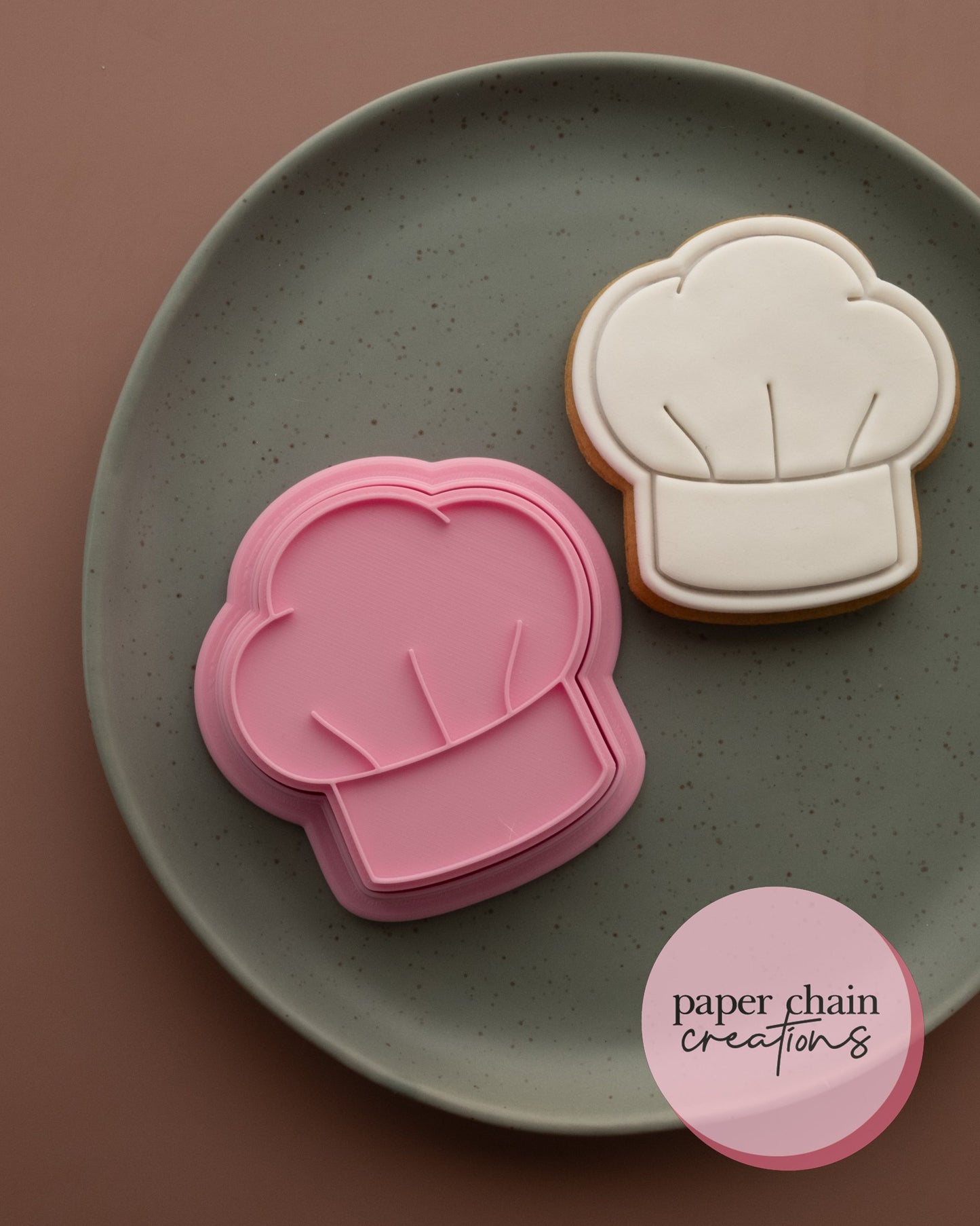 Chefs Hat Cookie Cutter and Fondant Embosser