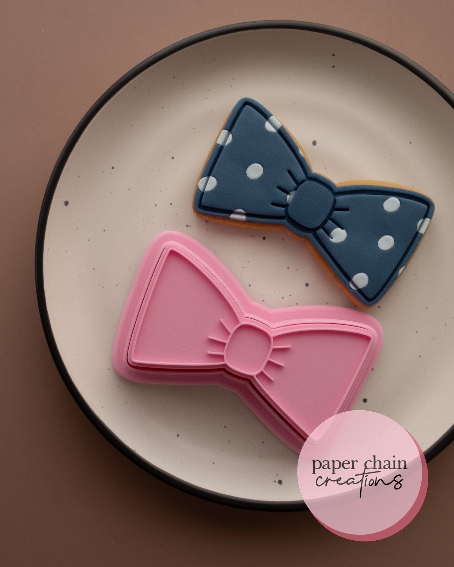 Bow Tie Cookie Cutter and Fondant Embosser