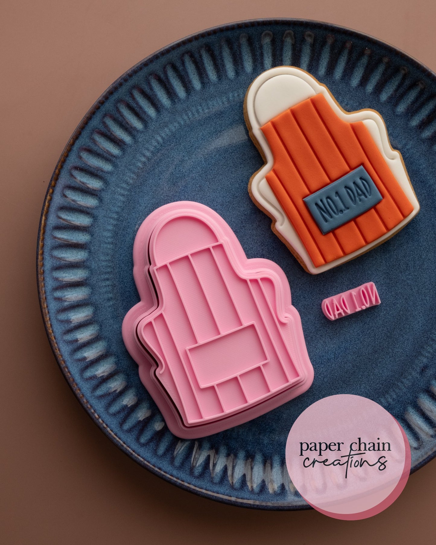 BBQ Apron Cookie Cutter and Fondant Embosser