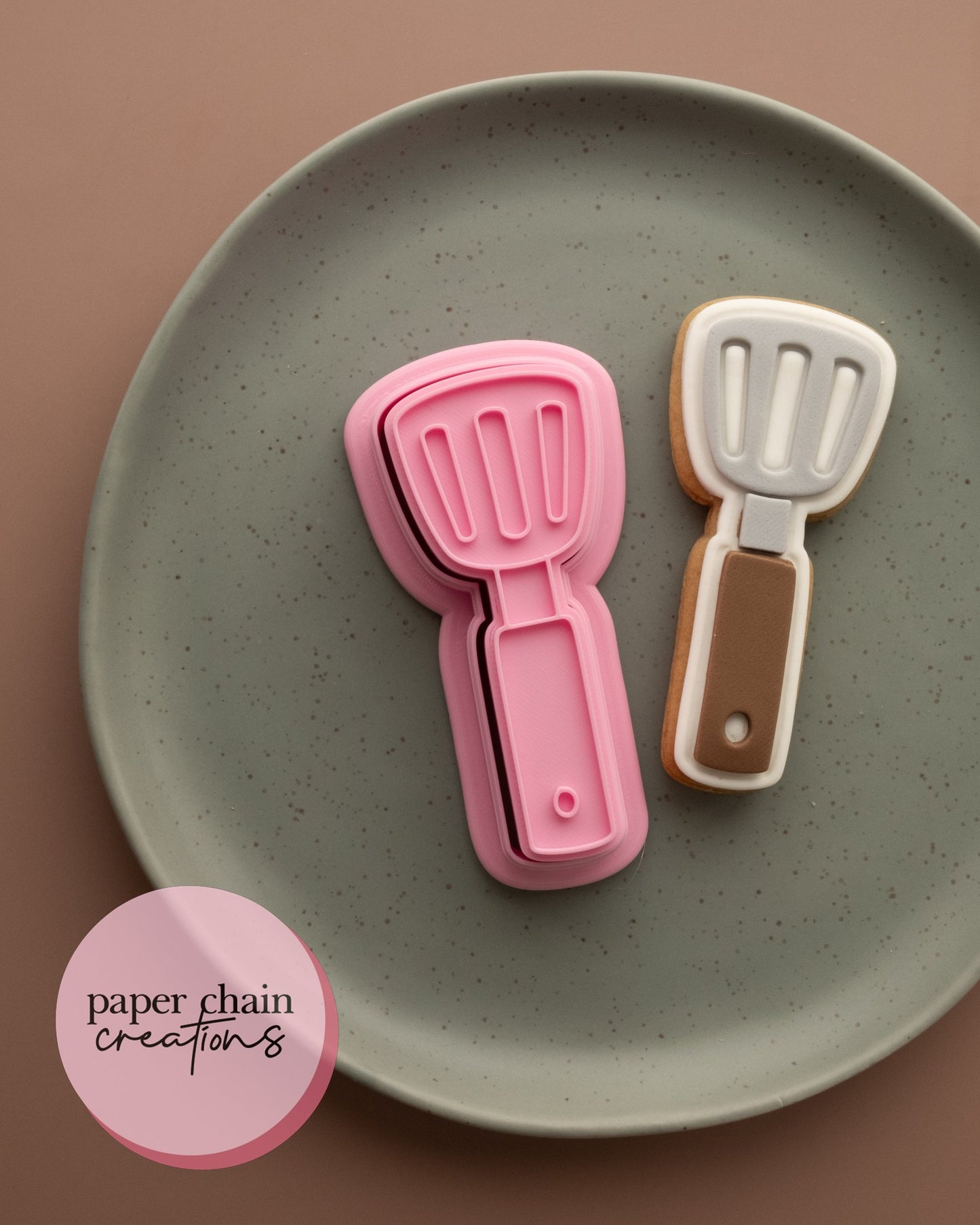 BBQ Spatula Cutter and Fondant Embosser