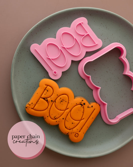 Boo! Cookie Cutter and Fondant Embosser