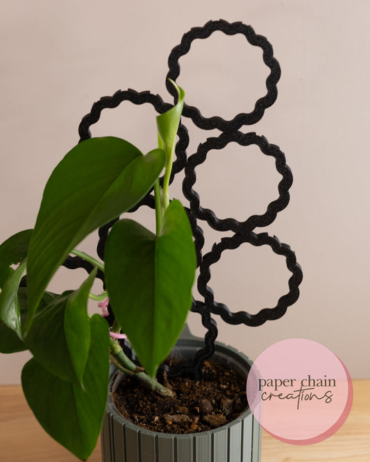 Wavy Circle Clip Together Modular Plant Trellis