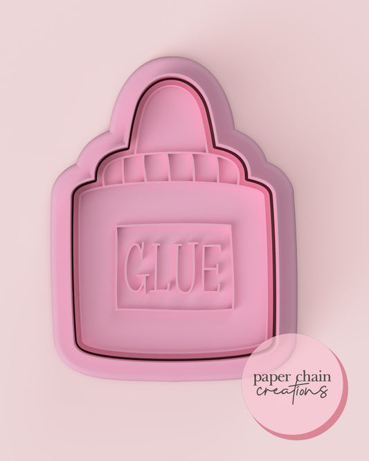 Glue Bottle Standard Cookie Cutter and Fondant Embosser