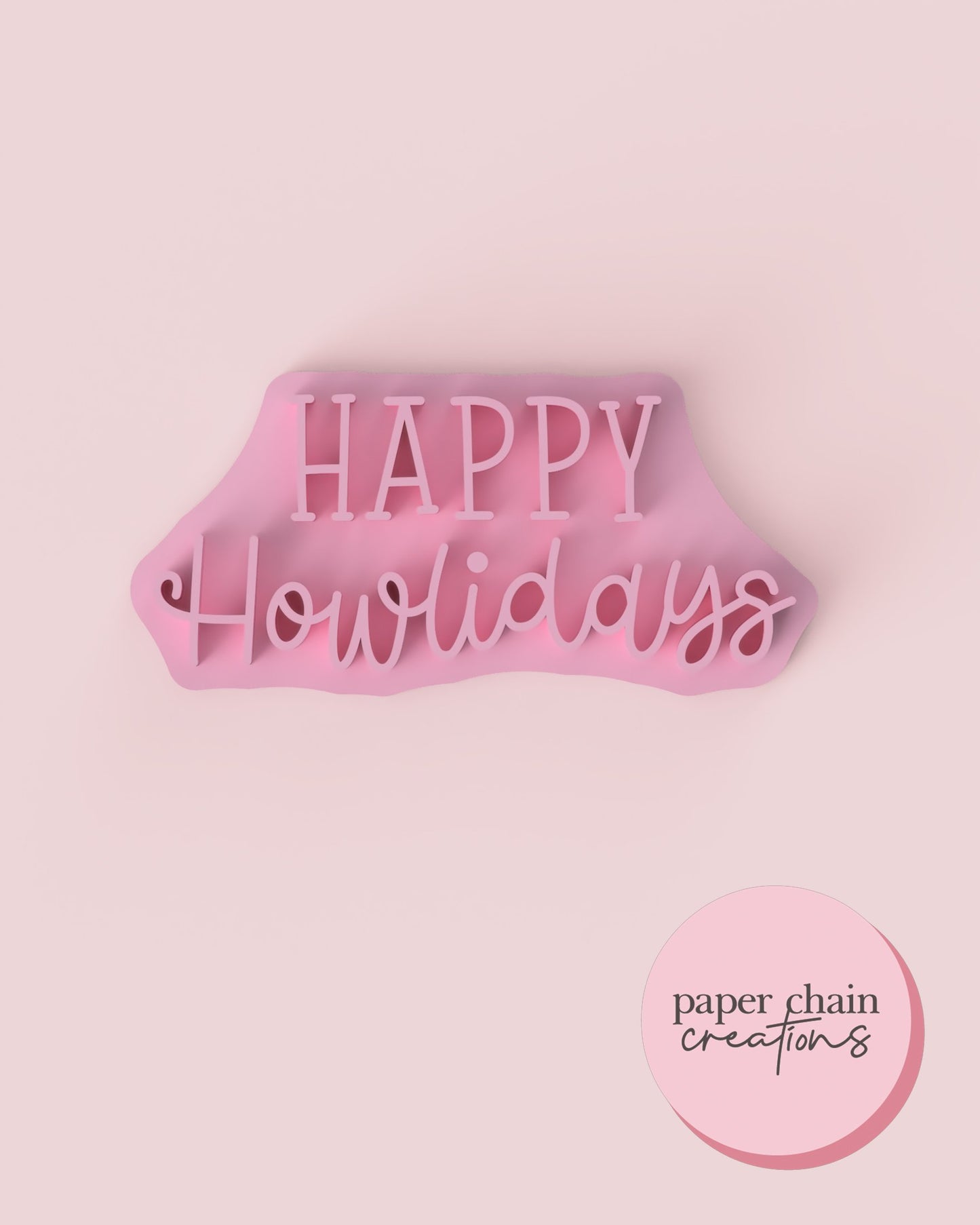 Happy Howlidays Fondant Embosser