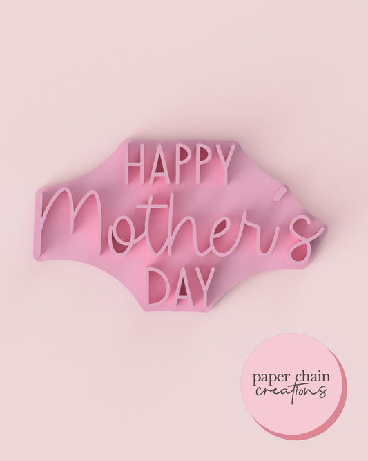 Happy Mother's Day Fondant Embosser