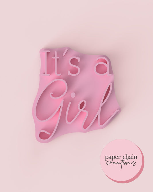 It's a Girl Fondant Embosser