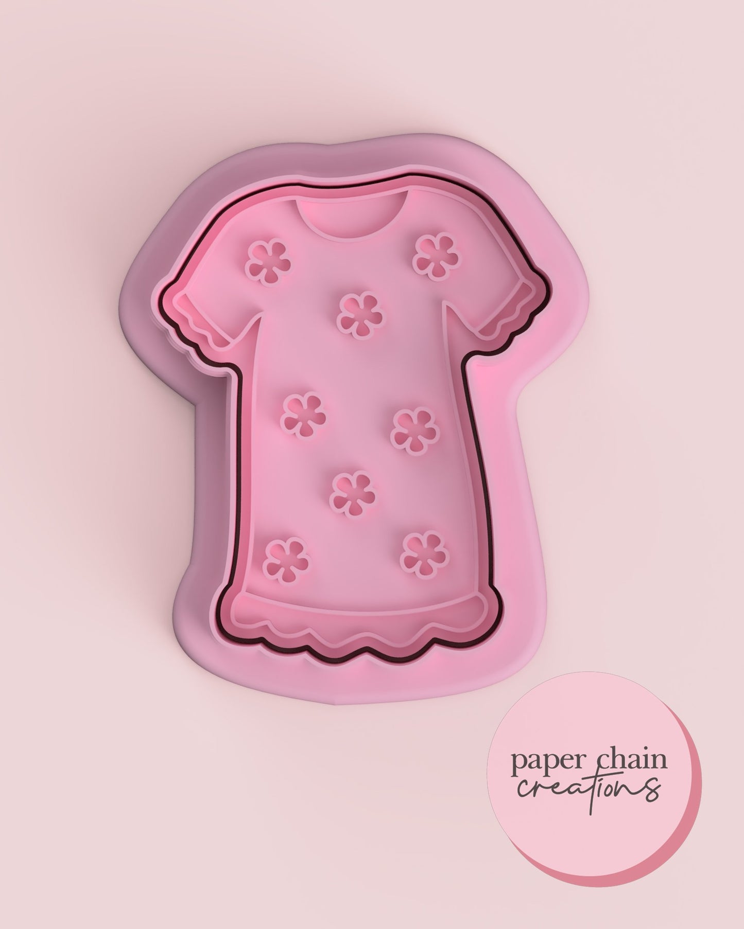 Nightie Cookie Cutter and Fondant Embosser