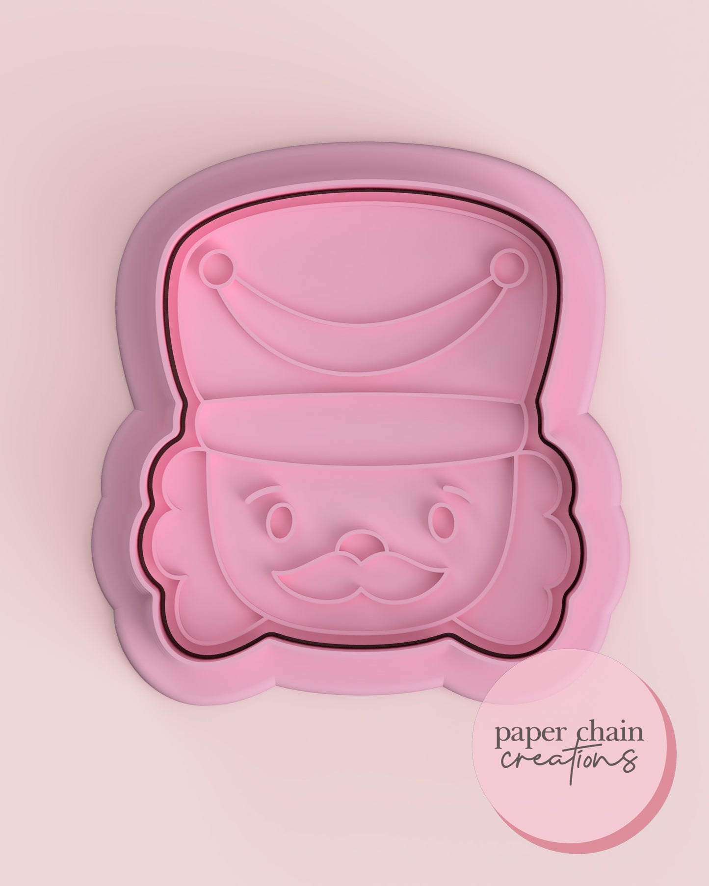 Nutcracker Face Cookie Cutter and Fondant Embosser