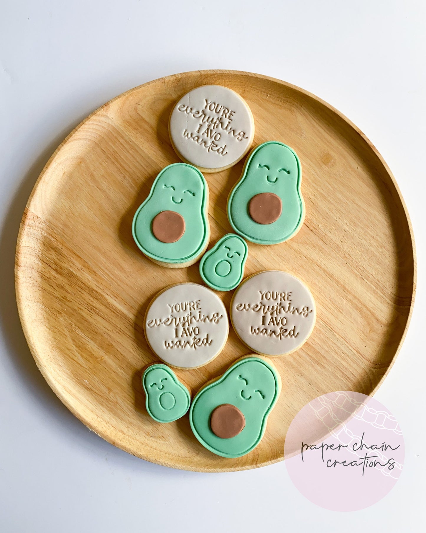 Avocado Cookie Cutter and Fondant Embosser