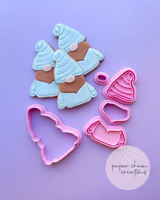 Gnome Cookie Cutters and Embossers SET