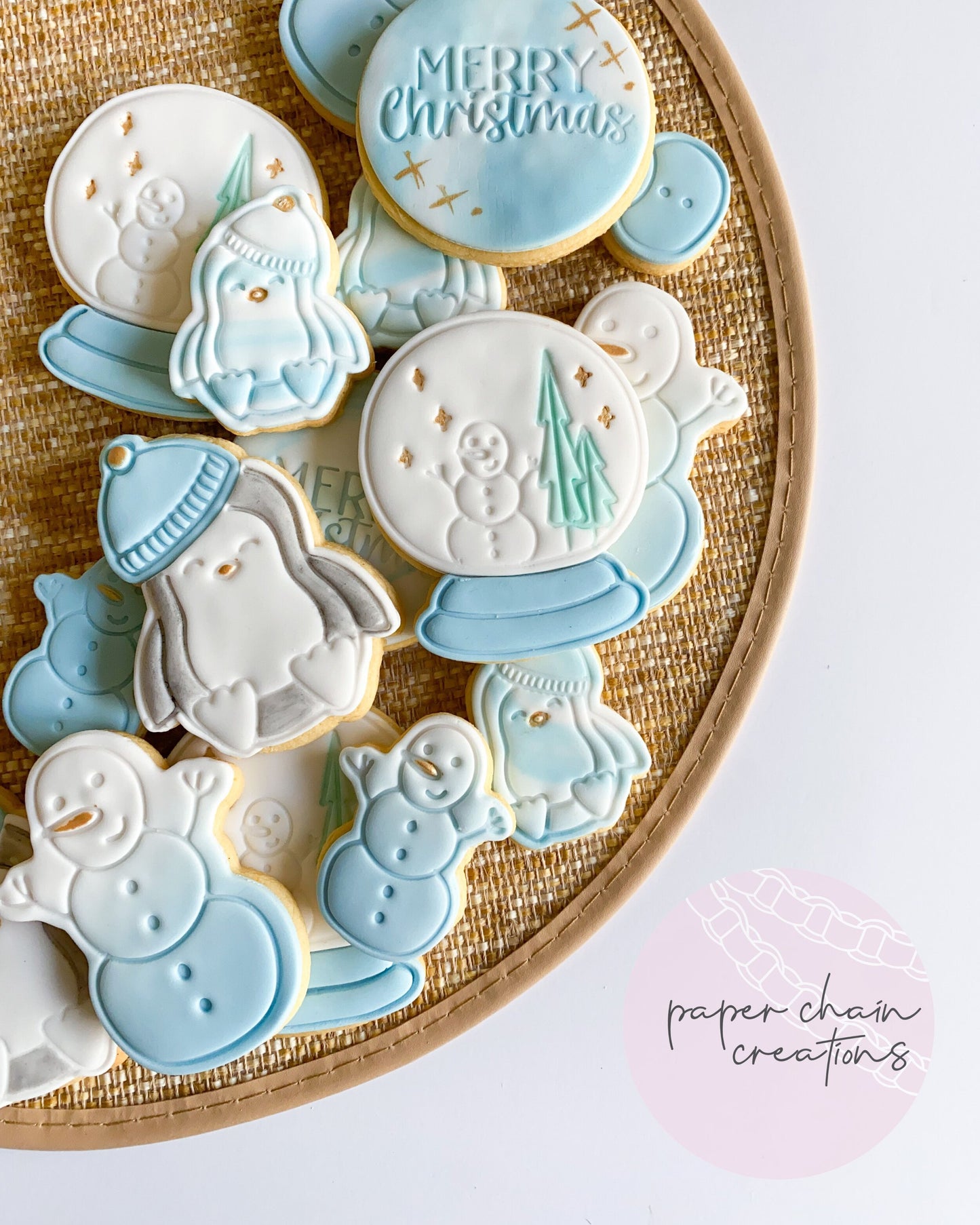 Snow Globe Cookie Cutter and Fondant Embosser SET