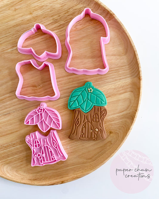 Fairy House Cookie Cutter and Embosser SET