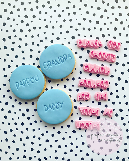 Father's Day Name Fondant Embosser