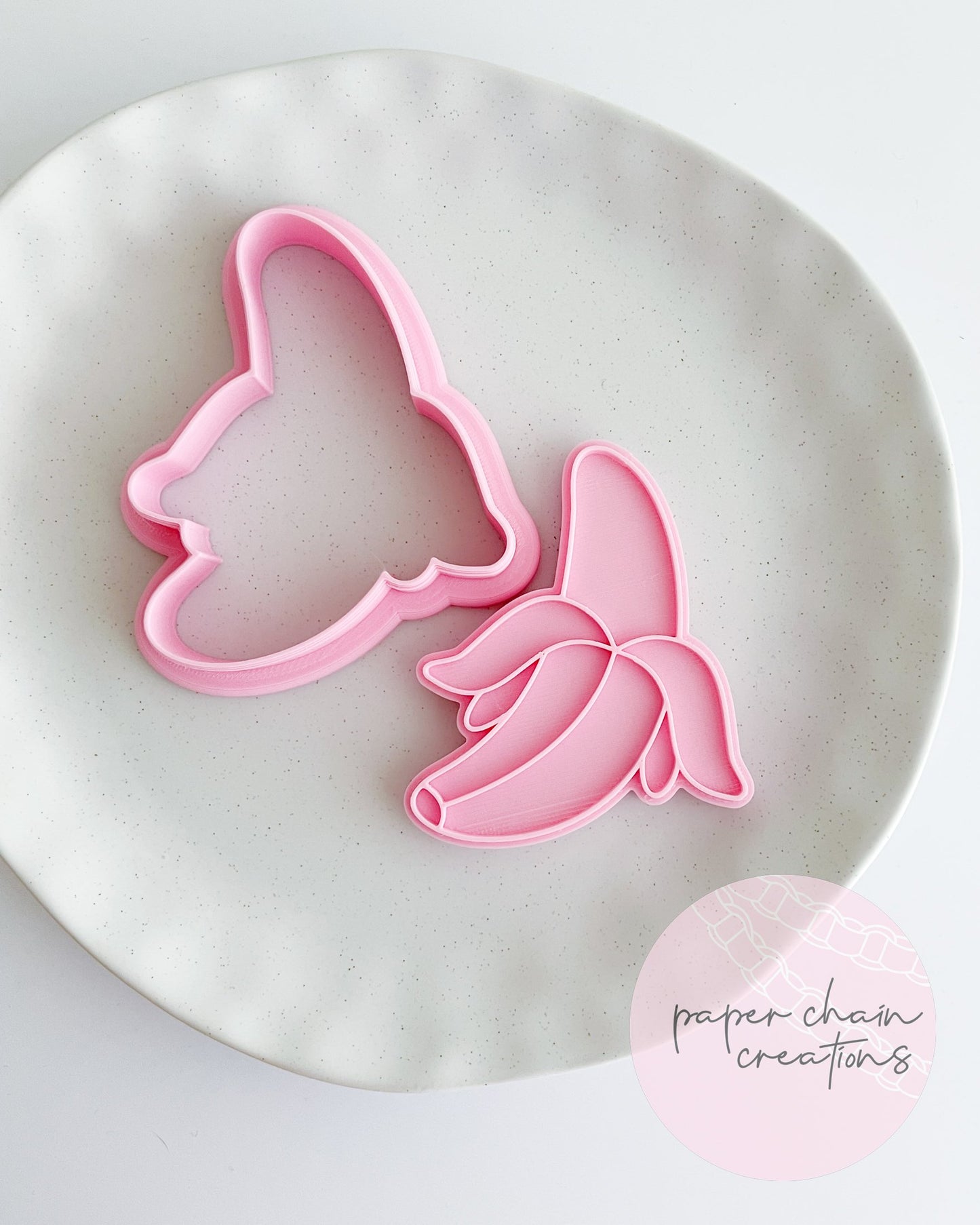 Banana Peeled Cookie Cutter and Fondant Embosser