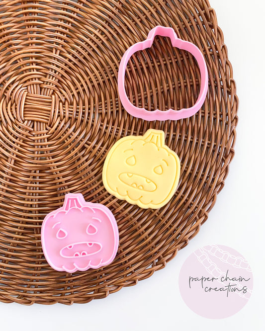 Scaredy-Cat Pumpkin Cookie Cutter and Embosser